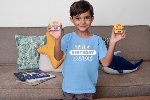 The Birthday Dude - Toddler Outfits - Funny Boy Birthday Party Tee Clothes Cute T Shirt Kids in Saudi Arabia
