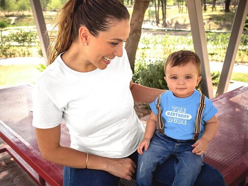 The Birthday Dude - Toddler Outfits - Funny Boy Birthday Party Tee Clothes Cute T Shirt Kids in Saudi Arabia