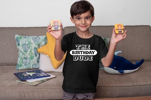 The Birthday Dude - Toddler Outfits - Funny Boy Birthday Party Tee Clothes Cute T Shirt Kids in Saudi Arabia