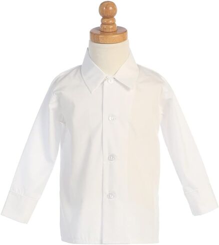Cream Boys Dress Shirt, Collared Ivory Boys Button Down Shirt Long Sleeve Toddler, Camisas de Vestir de Bebes Boy Colorcrema in Saudi Arabia