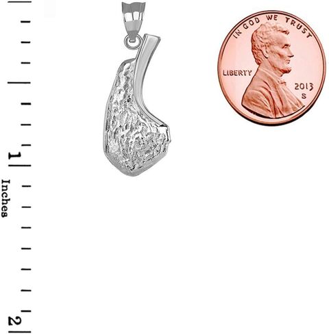 Meat Jewelry 925 Sterling Silver Lamb Chop Charm Pendant in Saudi Arabia
