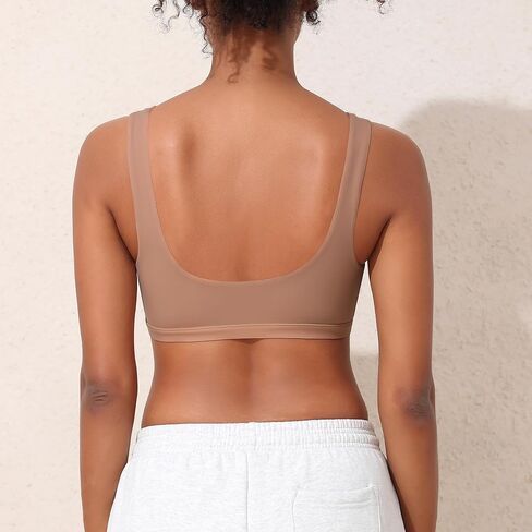 Women Wireless Scoop Bralettes Seamless Unlined Soft Everyday Bra Comfortable No Underwire Bras in Saudi Arabia