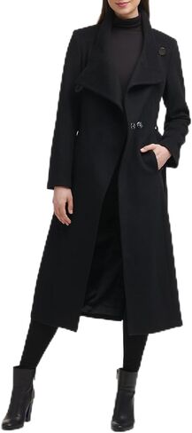 Kenneth Cole Women's Wool-Blend Belted Maxi Coat in Saudi Arabia