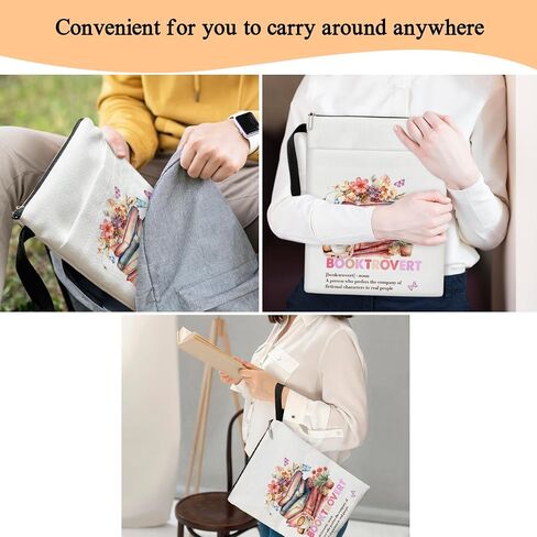 Witchy Gifts Book Cover, Book Sleeve with Zipper, Book Pouch Book Cover Kindle Protector Sleeve, Book Sleeve for Book Lovers Gifts for Women, Magic Decor Gifts for Teen Librarian Bookworm Bookish -23 in Saudi Arabia