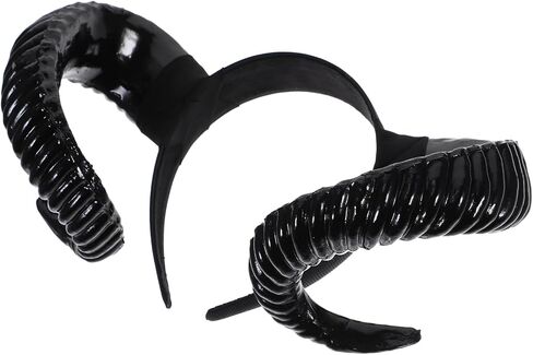 FOMIYES Sheep Horn Headband, Gothic Cosplay Hair Accessories, Ram Horns Hair Band for Adults Halloween Performance Party in Saudi Arabia