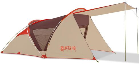 Family Tent for Camping, 3-4 Person Tent Camping Tent Portable for Outdoor Excursion Camping Beach in Saudi Arabia