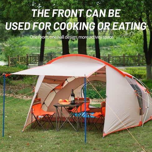 Family Tent for Camping, 3-4 Person Tent Camping Tent Portable for Outdoor Excursion Camping Beach in Saudi Arabia