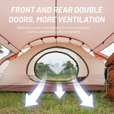 Family Tent for Camping, 3-4 Person Tent Camping Tent Portable for Outdoor Excursion Camping Beach in Saudi Arabia