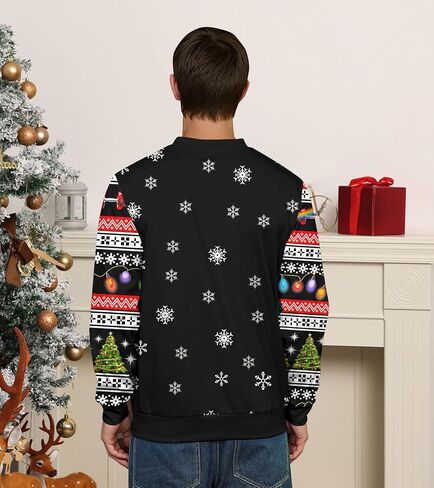 RAISEVERN Ugly Christmas Sweatshirt for Women Men Funny Novelty Xmas Tops in Kuwait