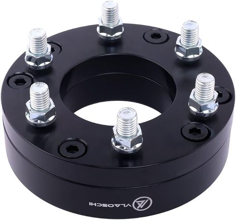VLAOSCHI Black Forged 5x135 to 6x135 Wheel Adapters 2 Inch with 14x2 Studs Compatible with Ford - 5 Lug to 6 Adapter for 1997-2003 F150 | 1997-2002 Expedition (6x135 Rim on 5x135 Vehicle) - Pack of 4 in Kuwait