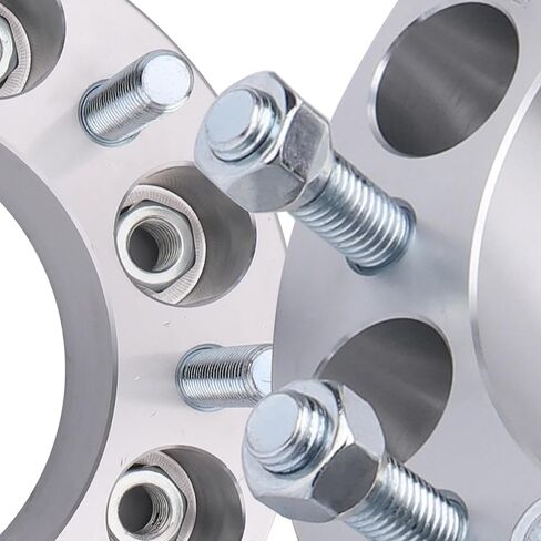 MAYASAF Wheel Spacers [2" Thick, 4 Pack, 8 Lugs] for Ford 1999-04 F-250/ F-250 Super Duty/F-350/F-350 Super Duty, 2000-02 Excursion, 8x6.63 Bolt Pattern, 125mm Hub Bore, 14x2 Studs in Saudi Arabia
