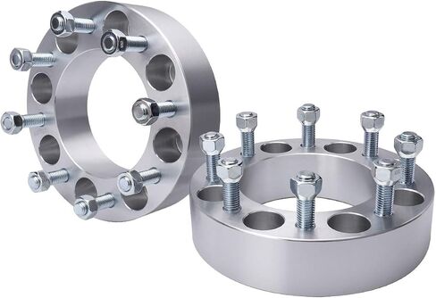 MAYASAF Wheel Spacers [2" Thick, 4 Pack, 8 Lugs] for Ford 1999-04 F-250/ F-250 Super Duty/F-350/F-350 Super Duty, 2000-02 Excursion, 8x6.63 Bolt Pattern, 125mm Hub Bore, 14x2 Studs in Saudi Arabia