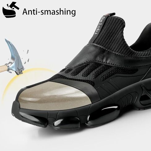 Steel Toe Shoes for Women Comfortable Non Slip Safety Work Shoes Air Cushion Sneakers Indestructible Industrial Construction Footwear in Saudi Arabia
