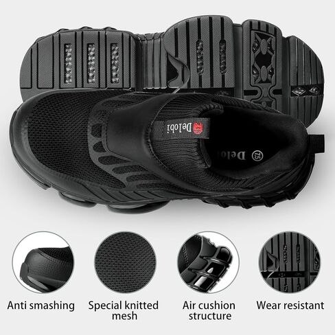 Steel Toe Shoes for Women Comfortable Non Slip Safety Work Shoes Air Cushion Sneakers Indestructible Industrial Construction Footwear in Saudi Arabia