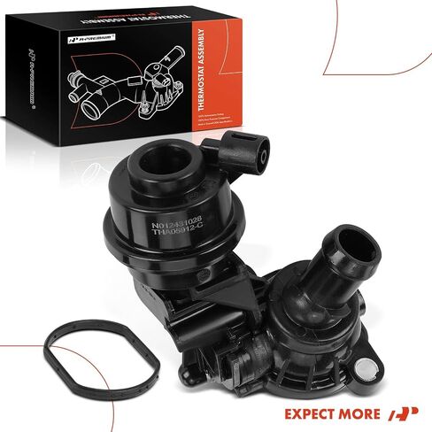 مجموعة مبيت منظم حرارة سائل تبريد المحرك A-Premium متوافقة مع Volkswagen Touareg 2012 2013 2014 2015 2016، تحل محل 059121737H، 059121737J in Saudi Arabia
