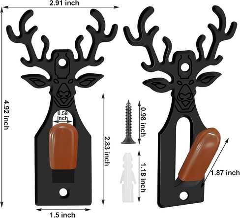 4 PCS European Mount Skull Hanger,Deer Skull Mount Bracket,Antler Mounting Kit,Elk Skull Mount for Deer Mule Antelope Coyote Skull and Small Game Animals in Saudi Arabia