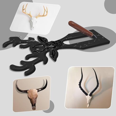 4 PCS European Mount Skull Hanger,Deer Skull Mount Bracket,Antler Mounting Kit,Elk Skull Mount for Deer Mule Antelope Coyote Skull and Small Game Animals in Saudi Arabia