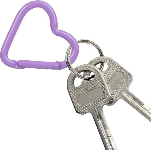 6Pack Multicolor Cat Shape Carabiners Hook Clips Camping Accessories,Versatile Aluminum Key Holder for Outdoor Travel and Daily Use in Kuwait