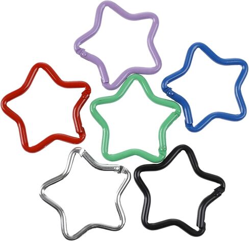 6Pack Multicolor Cat Shape Carabiners Hook Clips Camping Accessories,Versatile Aluminum Key Holder for Outdoor Travel and Daily Use in Saudi Arabia