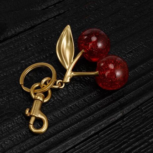 MPK Cherry Bag Charm Purse Charms Keychain- Car Cherry Accessories keychian Christmas Valentine Bag Gifts For Women in Kuwait