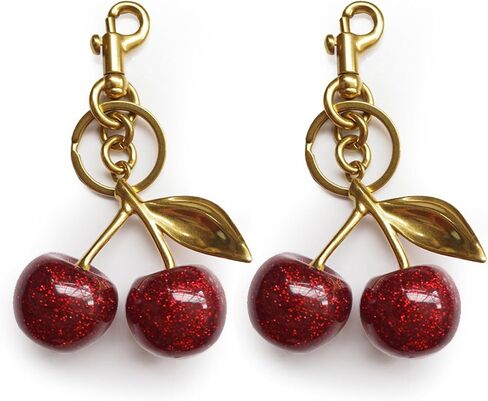 MPK Cherry Bag Charm Purse Charms Keychain- Car Cherry Accessories keychian Christmas Valentine Bag Gifts For Women in Kuwait