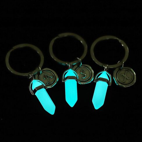 Letter Keychain, Glow in the Dark BFF Keychains for Women Friends Family Coworker Keyring for Purse Bag Accessories in Saudi Arabia