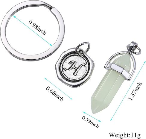 Letter Keychain, Glow in the Dark BFF Keychains for Women Friends Family Coworker Keyring for Purse Bag Accessories in Saudi Arabia