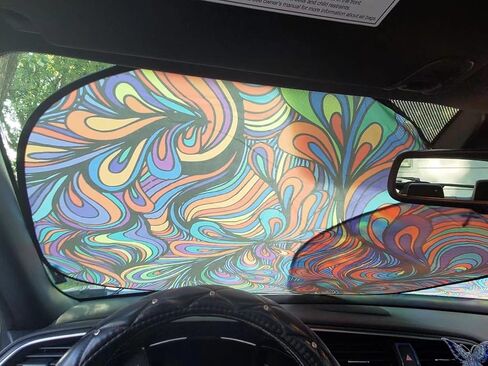 NDISTIN Front Window Auto Vehicle Shield Reflector Blocking Screen Cover Foldable Car Windshield Sunshade Pink Pretty Butterfly Pattern Auto Front Window Sun Shade Visor Cover Keep Your Vehicle Cool in Saudi Arabia