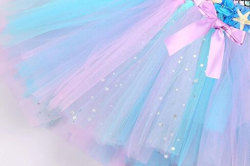 Mermaid Costume for Girls Led Light Up Mermaid Dress for Mermaid Birthday Decorations Gifts Halloween Dress Up in Saudi Arabia