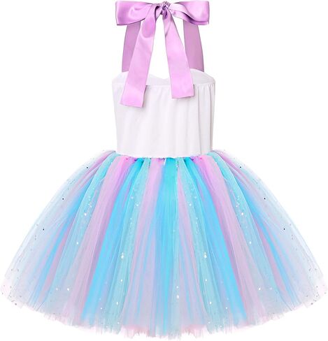 Mermaid Costume for Girls Led Light Up Mermaid Dress for Mermaid Birthday Decorations Gifts Halloween Dress Up in Saudi Arabia