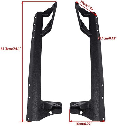 Willpower 52 inch LED Light Bar Upper Windshield Mounting Bracket for 2007-2017 Jeep Wrangler JK 4WD, Wrangler Unlimited JK 4WD/2WD in Saudi Arabia