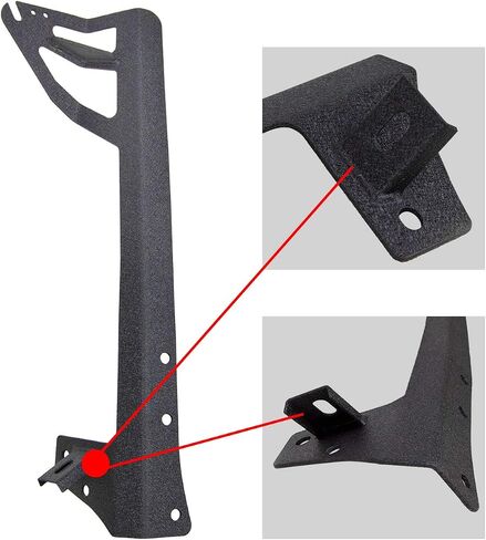 Willpower 52 inch LED Light Bar Upper Windshield Mounting Bracket for 2007-2017 Jeep Wrangler JK 4WD, Wrangler Unlimited JK 4WD/2WD in Saudi Arabia