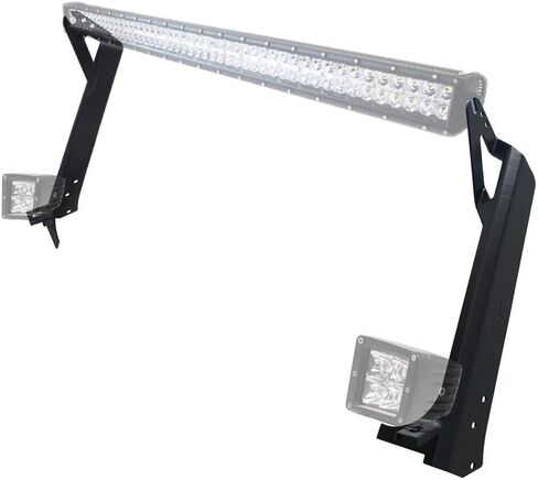 Willpower 52 inch LED Light Bar Upper Windshield Mounting Bracket for 2007-2017 Jeep Wrangler JK 4WD, Wrangler Unlimited JK 4WD/2WD in Saudi Arabia