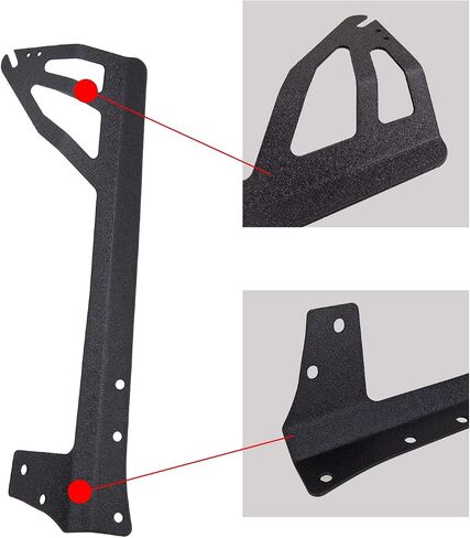 Willpower 52 inch LED Light Bar Upper Windshield Mounting Bracket for 2007-2017 Jeep Wrangler JK 4WD, Wrangler Unlimited JK 4WD/2WD in Saudi Arabia