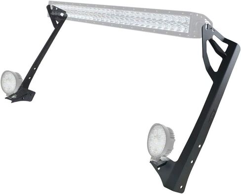 Willpower 52 inch LED Light Bar Upper Windshield Mounting Bracket for 2007-2017 Jeep Wrangler JK 4WD, Wrangler Unlimited JK 4WD/2WD in Saudi Arabia