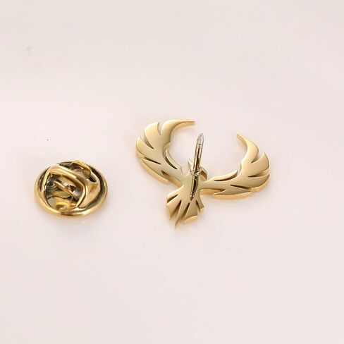 Stainless Steel Delicate Hollow Phoenix Lapel Pin For Men Phoenix Wings Tattoo Men Buckle Brooch in Saudi Arabia