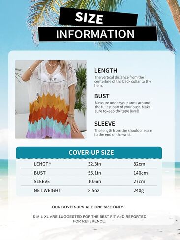 Ferand Bathing Suit Cover Up, Crochet Knit Swimsuit Coverups for Women 2024 Striped Beach Dress in Saudi Arabia