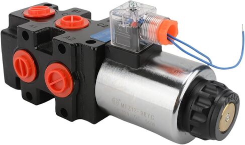 Hydraulic Solenoid Diverter Valve, 13GPM DC24V SAE Ports Hydraulic Solenoid Selector, MAX Pressure 200 Bar in Saudi Arabia