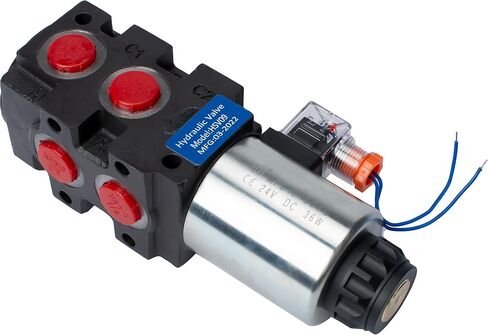 Hydraulic Solenoid Diverter Valve, 13GPM DC24V SAE Ports Hydraulic Solenoid Selector, MAX Pressure 200 Bar in Saudi Arabia