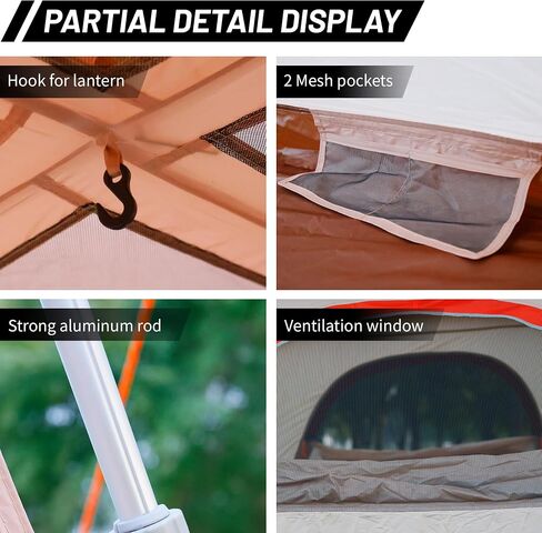 Family Tent Cabin Tent for Camping, 4-6 Person Tent Camping Tent Portable for Outdoor Camping Beach in Saudi Arabia