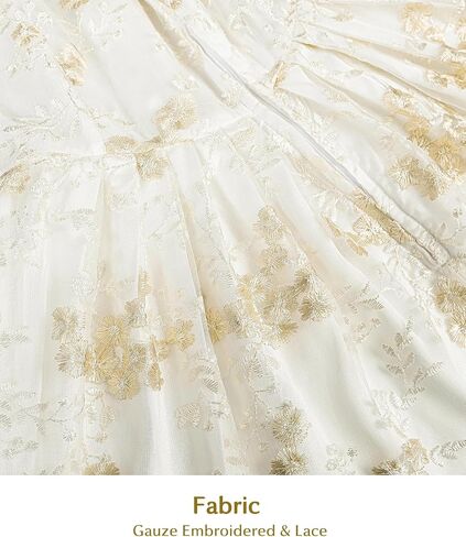 NSPSTT Golden Regency Dresses for Women 1800s Vintage Dress Victorian Ball Gown with Gloves in Kuwait