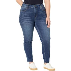 KUT from the Kloth Women's Plus Size Naomi High-Rise Fab Ab Ankle Girlsfriend Reg Hem in Identify