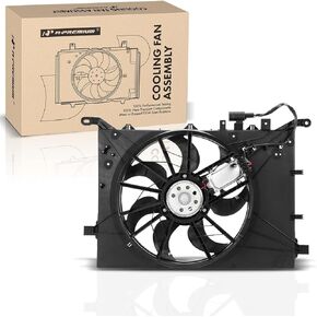 A-Premium Engine Radiator Cooling Fan Assembly Compatible with Select Volvo Models - S60 2004-2005, S80 2004-2006 - Replace# 306805128, 30645148