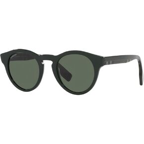 BURBERRY Reid BE4359 Round Sunglasses for Men + BUNDLE With Designer iWear Eyewear Kit