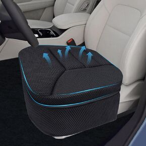Full Coverage Car Seat Cushion, Bottom Seat Protector Cover, Driving Booster Seat, Edge-Wrapping, Universal Fit for Most SUVs, Vans, Trucks, Car Seat Pad for All Seasons