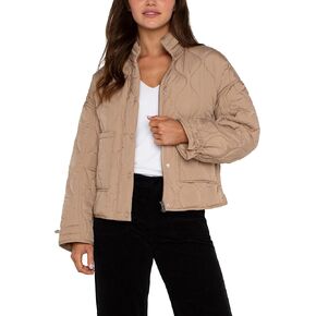 Liverpool Women's Jacket with Zip Out Hood Hourglass Quilted Woven