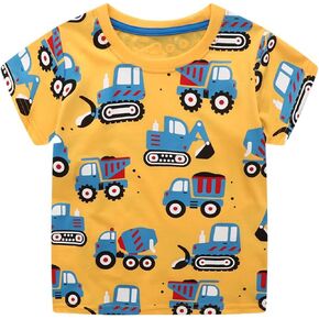 Construction Shirts Toddler Boy Kids Short Sleeve T Shirts Truck