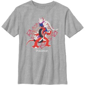 Pokemon Kids Red Square Koraidon Boys Short Sleeve Tee Shirt