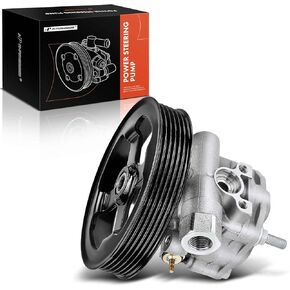 A-Premium Power Steering Pump, with Pulley, Compatible with Isuzu Axiom 2003-2004, Rodeo 2003-2004, Rodeo Sport 2003, Replace # 8973257340