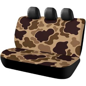 Japanese Samurai Style Car Back Seat Cover Durable Soft Anime Cartoon Car Bench Split Seat Covers Rear Car Accessories Decoration for Women Men Universal Fit Most Trucks Van